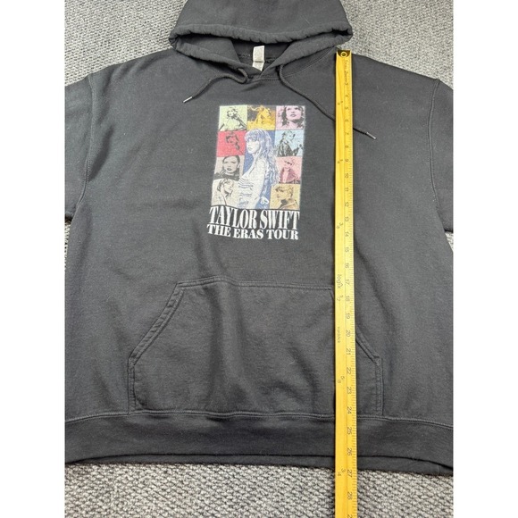 Gildan Unisex Black Taylor Swift The Eras Tour Graphic Pullover Hoodie Size XL - Picture 8 of 8